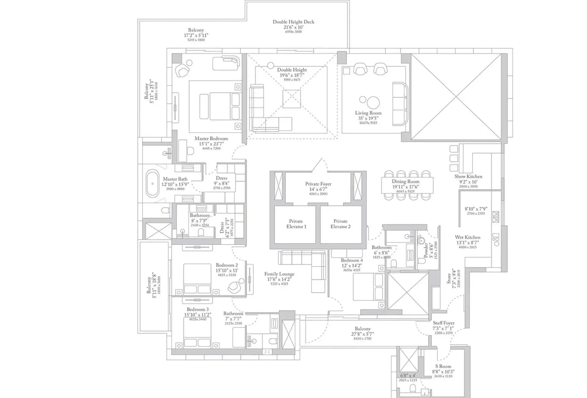 M3M Mansions 2 floor plan
